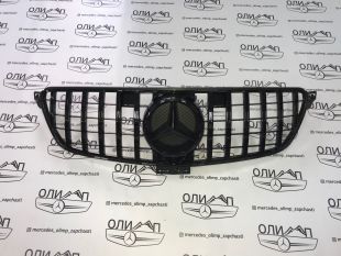 Решетка радиатора на Mercedes GLE GT W166 черная Решетка радиатора на Mercedes GLE GT W166 черная